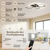 HOMCOM LED Deckenleuchte mit Ventilator, Leise DC Motor, 6 Produktbild-Vorschau 8
