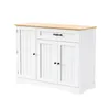 Merax Sideboard Kommode, mit 3 Türen, 1 Schublade, Modernes Produktbild-Vorschau 10