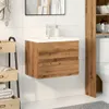 vidaXL Waschbeckenunterschrank mit Einbaubecken Produktbild-Vorschau 3