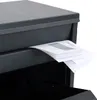 A close-up view of a dark gray mailbox with several white envelopes being inserted into it. Anteprima dell’immagine prodotto