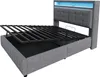 Merax Polsterbett 160x200 cm mit LED, USB, Doppelbett mit Produktbild-Vorschau 6