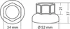 LAMPA Radmutterkappe Radmutter-Kappe 97972 Edelstahl Produktbild-Vorschau 3