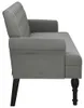 vidaXL Bank mit Rückenlehne Dunkelgrau 120 x 62 x 75,5 cm Produktbild-Vorschau 5