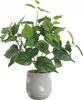 Künstliche Topfpflanze Philodendron 38 cm für Home Office Produktbild-Vorschau 1