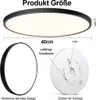 Product size and features diagram for a ceiling light. Produktbild-Vorschau
