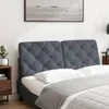 vidaXL Coussin de tête de lit gris foncé 120 cm velours Voir les images du produit 3