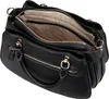 Elegante schwarze Fedora-Damentasche mit abnehmbarem Produktbild-Vorschau 29