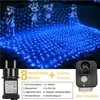 1.5X1.5M 96LEDs Lichternetz 8 Modi Wasserdicht Lichterkette Produktbild-Vorschau 2