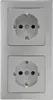 ChiliTec DELPHI Set 2 prises + cadre double 250V~/ 16A, Voir les images du produit 2