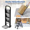 COSTWAY 2in1 Sackkarre & Trittleiter klappbar, 2 Räder Produktbild-Vorschau 5