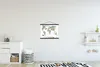 MuchoWow® Textilposter Weltkarte - Kinder - Tiere - Produktbild-Vorschau 2