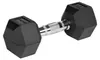Rebel ACTIVE Rubber-coated cast iron dumbbells 2x7 kg Náhľad obrázku produktu 3
