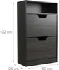 Scarpiera Relaxdays con ripiano, L x P x A 102x60x24 cm, Anteprima dell’immagine prodotto 4
