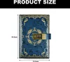 Uzamykatelný tajný diář, diář se zlatým reliéfem, tlustý, Náhled obrázku produktu 2