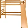 Etagenbett mit Rutsche Doppelbett Buche massiv Natur, Produktbild-Vorschau 3