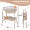 COSTWAY Dětský přebalovací pult s vaničkou, přenosná Náhled obrázku produktu 7