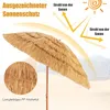 Hawaii Sonnenschirm Ø200cm, Strohschirm neigbar mit Produktbild-Vorschau 2