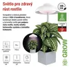 LED GROW pěstební lampa 5 W, časovač, bílá Náhled obrázku produktu