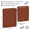 Leder Geldbörse Herren Portemonnaie RFID Hochformat Produktbild-Vorschau 3