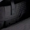 Čierno-šedý batoh Armani Exchange s jazykovou potlačou Náhľad obrázku produktu 8
