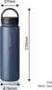 Trinkflasche Edelstahl 750ml Thermo Flasche Sport isoliert dunkelblau Vinsun Produktbild-Vorschau