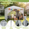 QEENTOE, gazebo da giardino 3x6 metri, grigio, tenda in Anteprima dell’immagine prodotto 3