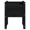 vidaXL Pflanzkübel Schwarz 40x40x52,5 cm Massivholz Kiefer Produktbild-Vorschau 4
