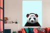 MuchoWow® Poster Panda - Kopfhörer - Tier - Musiknoten - Produktbild-Vorschau 3