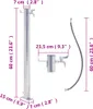 vidaXL Vodný stĺp do záhrady 60 cm z nehrdzavejúcej ocele Náhľad obrázku produktu 6