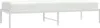 vidaXL Cadre de lit en métal blanc 75x190 cm Voir les images du produit 2