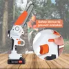 8-Zoll-Mini-Kettensäge, Akku-Kettensäge mit bürstenlosem Produktbild-Vorschau 7