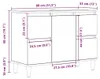 vidaXL Umývadlová skrinka Artisan dub 80x33x60 cm materiál Náhľad obrázku produktu 8