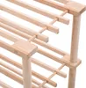 vidaXL Schuhregal mit 4 Böden Massivholz Tanne Produktbild-Vorschau 5