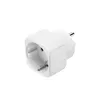 A white electrical adapter is shown against a white background. Produktbild-Vorschau