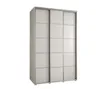 Šatní skříň ASIRI 4 - 150/45 cm, bílá / stříbrná Náhled obrázku produktu 2