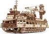 Drewniane puzzle mechaniczne Ugears 3D Statek badawczy Podgląd zdjęcia produktu 3