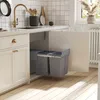 HOMCOM 40 liter inbouwprullenbak, onderkast met Productafbeelding-voorbeeld 2