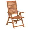 vidaXL Záhradné stoličky 4 ks Nastaviteľné 56x72x107 cm Náhľad obrázku produktu 3