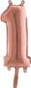 14"/Ø36cm Mini Zahlen Folienballon | Rosegold #1 Produktbild-Vorschau 1
