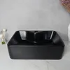 Umywalka Nablatowa Ceramiczna Matowa Czarna 48X38 Podgląd zdjęcia produktu 5