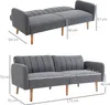 Sofa rozkładana HOMCOM, 2-osobowa sofa z funkcją spania, Podgląd zdjęcia produktu 3