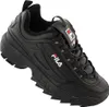 A black Fila sneaker shown from a side angle against a white background. Voir les images du produit