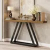 Tribesigns Schmaler Konsolentisch, 160 cm, Metallbeine, Produktbild-Vorschau 1