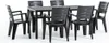 Outdoor-Essset mit rechteckigem Tisch 156x78 cm und 6 Produktbild-Vorschau 1