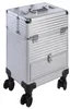 Kosmetikkoffer auf Rollen Aluminium Silber 40L Make-up Produktbild-Vorschau 5