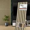 HEXIM Akustikpaneele 8 Stück 140x30cm Holz Grande - Produktbild-Vorschau 1