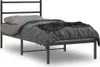 Postel s čelem kovová černá 90x200 cm Náhled obrázku produktu 2