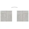 vidaXL Sideboard Betongrau 80x36x75 cm Holzwerkstoff Produktbild-Vorschau 5