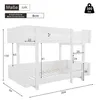Flieks Etagenbett 90x200cm mit Rausfallschutz, Kinderbett Produktbild-Vorschau 7