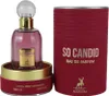 A bottle of Maison Alhambra So Candid Eau de Parfum and its cylindrical packaging. Voir les images du produit